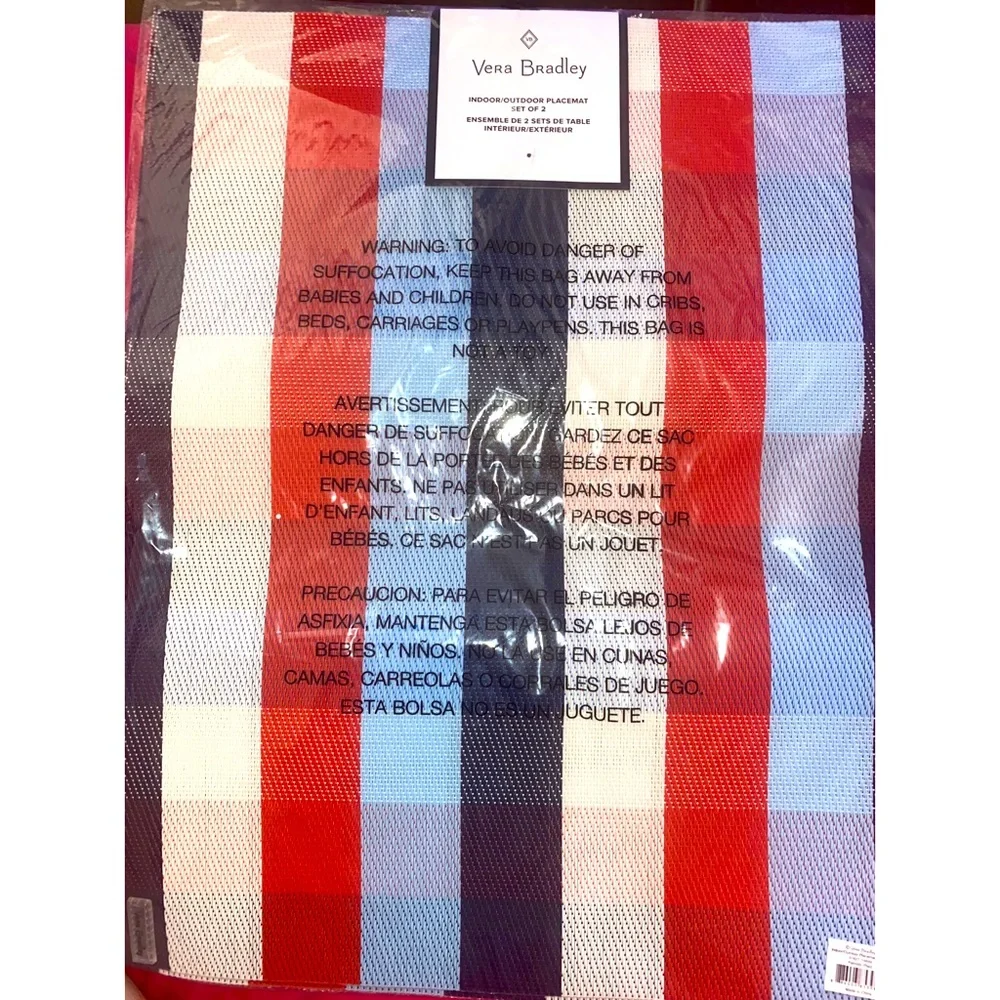 🇺🇸New Vera Bradley Patriotic Indoor/Outdoor Placemats🇺🇸